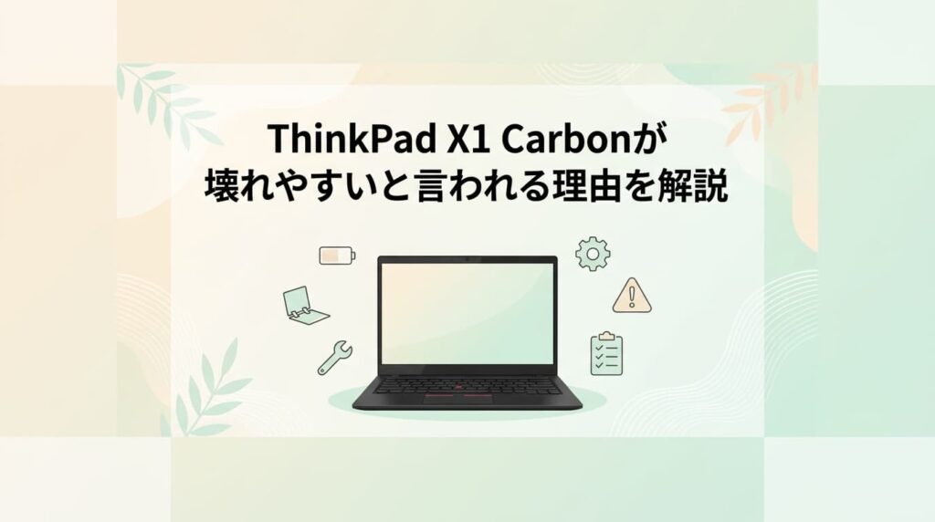 ThinkPad X1 Carbonが壊れやすいと言われる理由