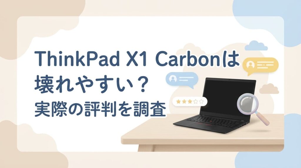 ThinkPad X1 Carbonは壊れやすい